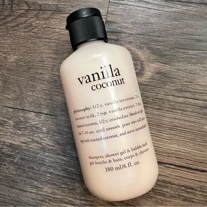 NEW Philosophy Vanilla Coconut Shower Gel 6 oz